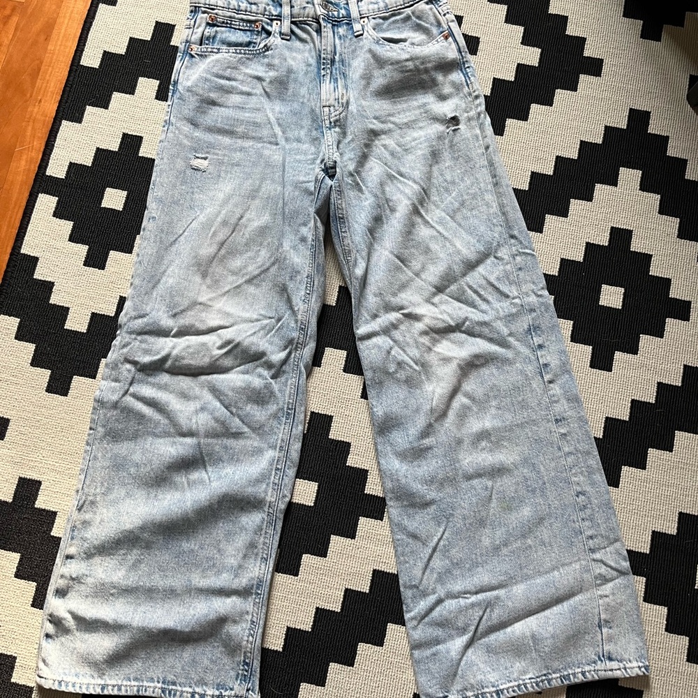 GAP high rise wide leg jean